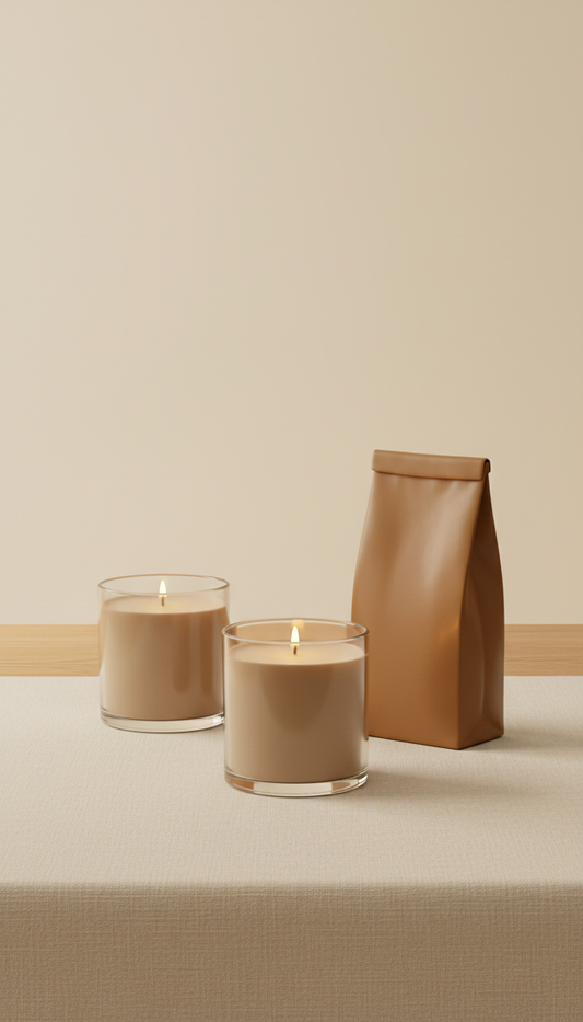 Hand-Poured Soy Candle Glass Vessel